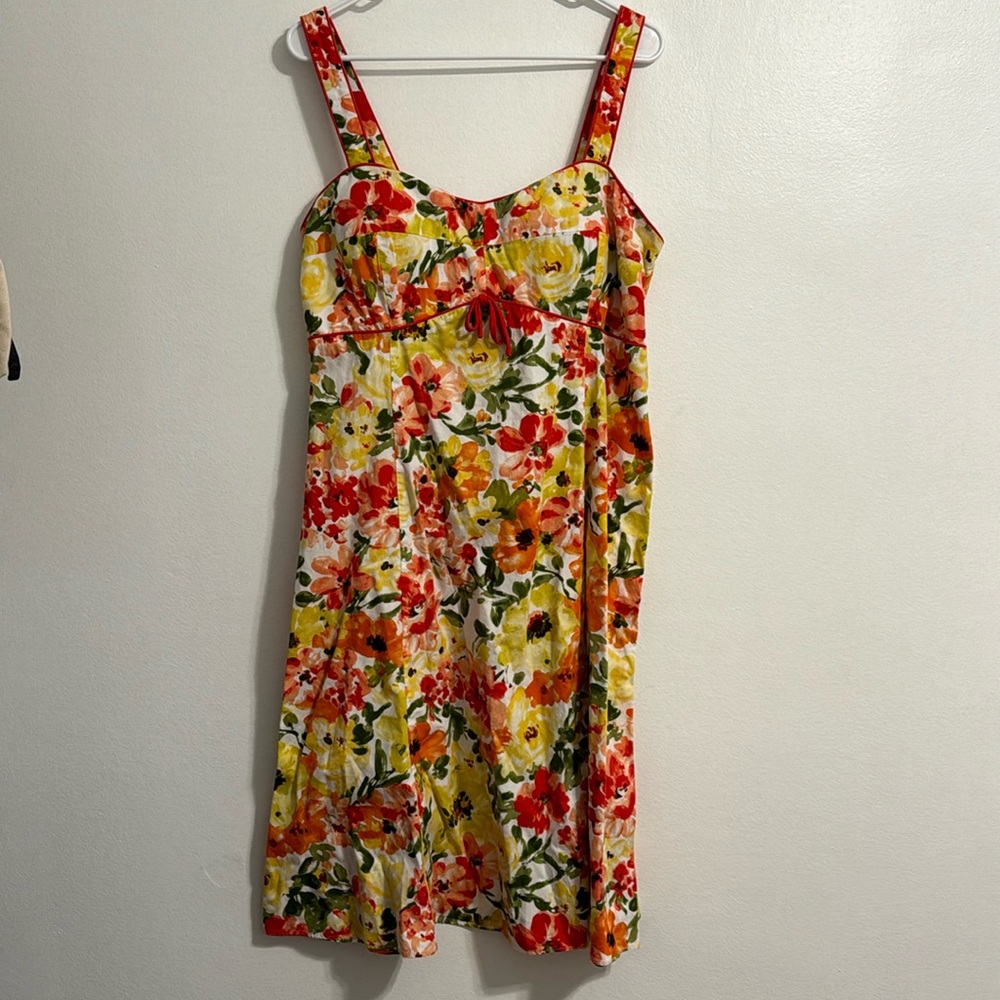 R&K originals dress flower with built in bra-used-